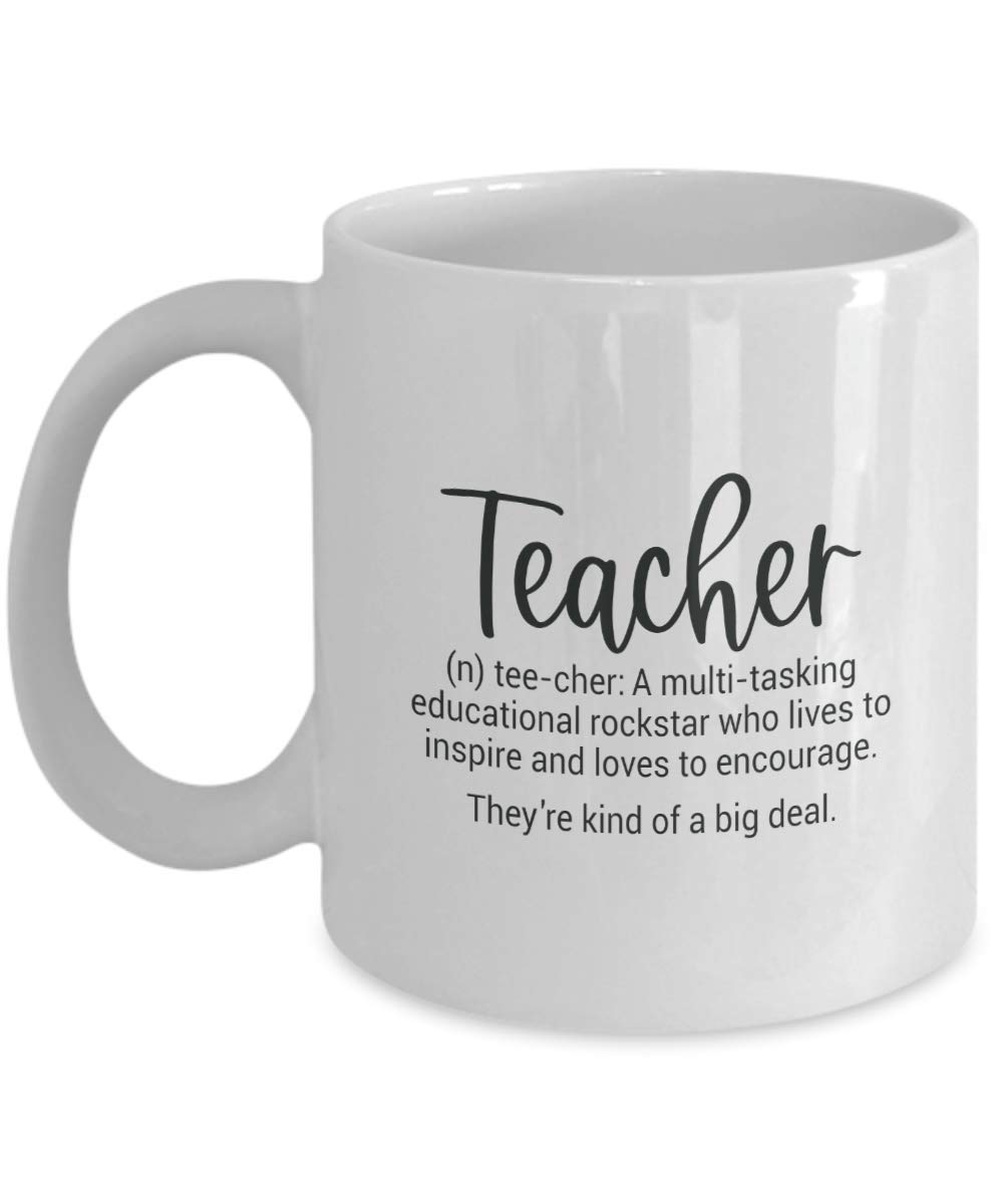 Funny Teacher Coffee Mug - 'They're Kind of a Big Deal' Novelty Gift for Educators - Perfect for Teacher Appreciation, Retirement, or Back to School Gifts