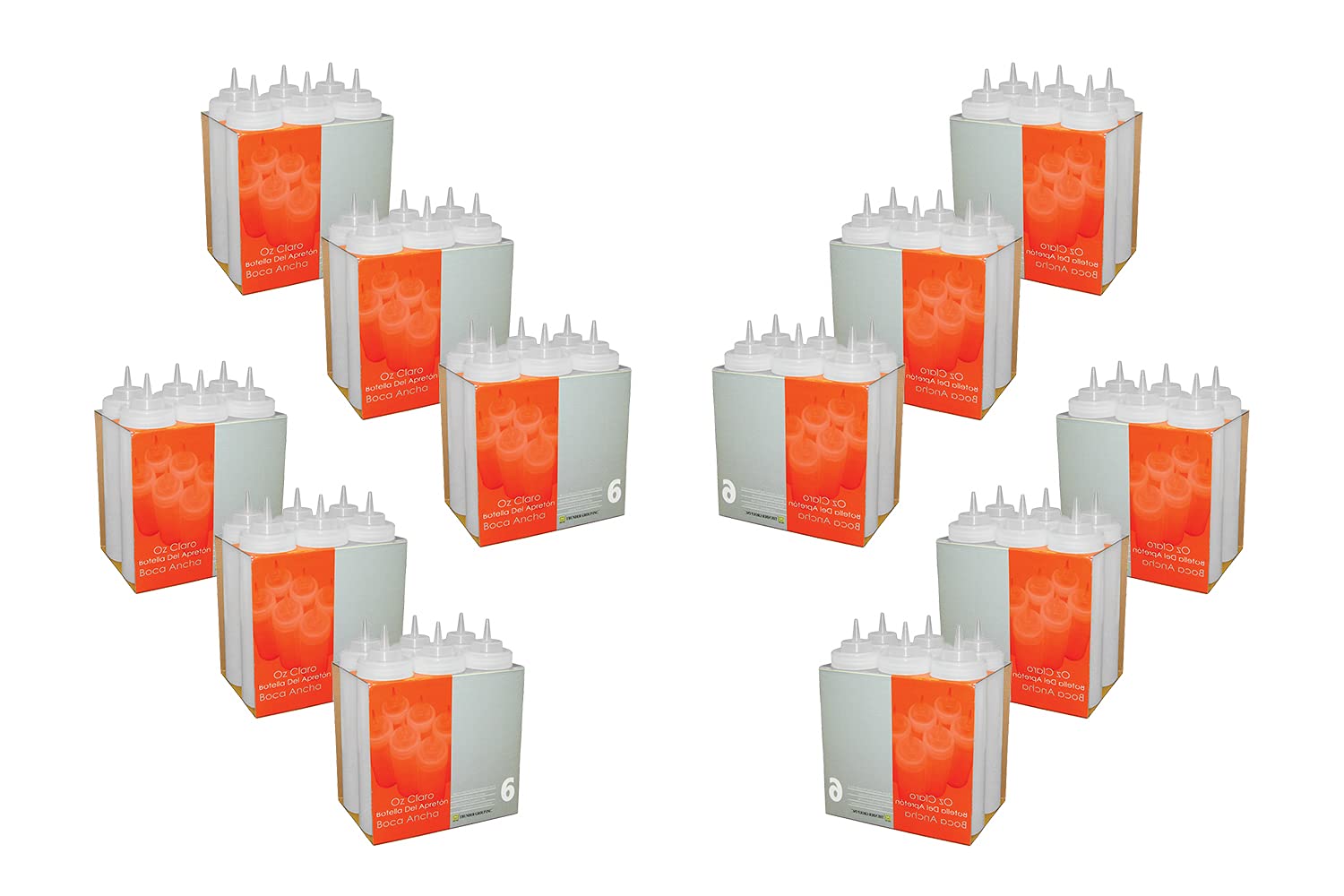 32 Oz Condiment Squeeze Bottles for Ketchup, Mustard & Sauces - 12 Pack Set - Perfect for Restaurants, BBQs, Picnics & Home Kitchen Use