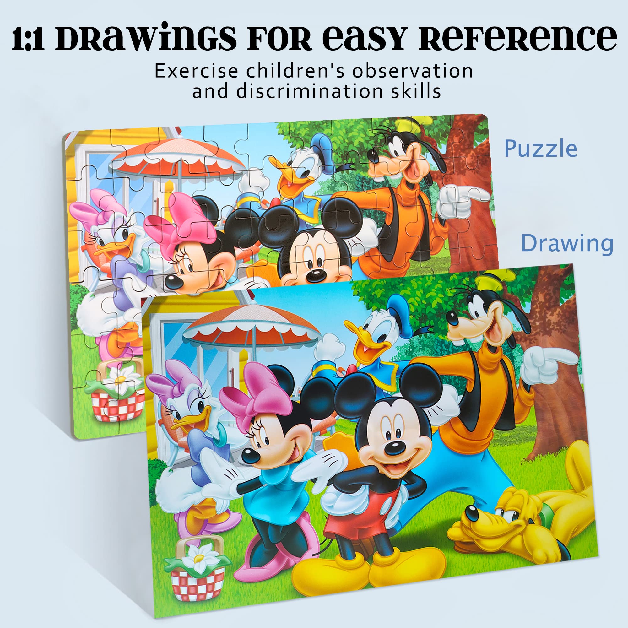 60 Piece Jigsaw Puzzles for Kids Ages 3-8 | Educational Learning Toys for Boys & Girls | Durable Metal Storage Box | Perfect Birthday Gift & Classroom Activity for Preschoolers