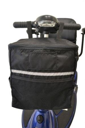 Premium Soft Basket Scooter Accessory - Universal Storage Bag for Mobility Scooter Tiller | Secure Organizer for Personal Belongings, Valuables & Groceries | Perfect for Shopping Trips, Daily Commutes & Outdoor Adventures