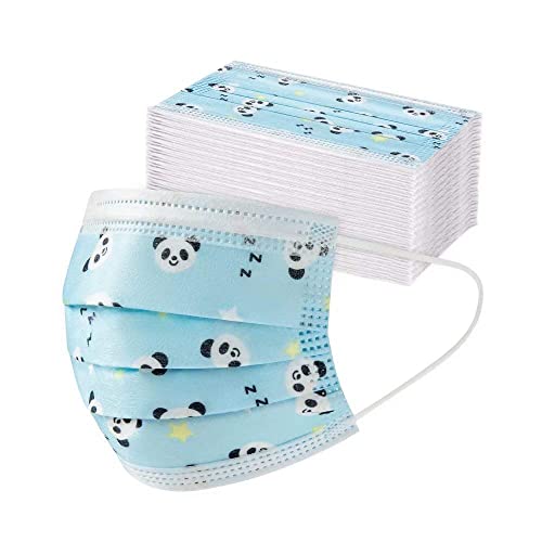 50Pcs, Blue-Panda Print