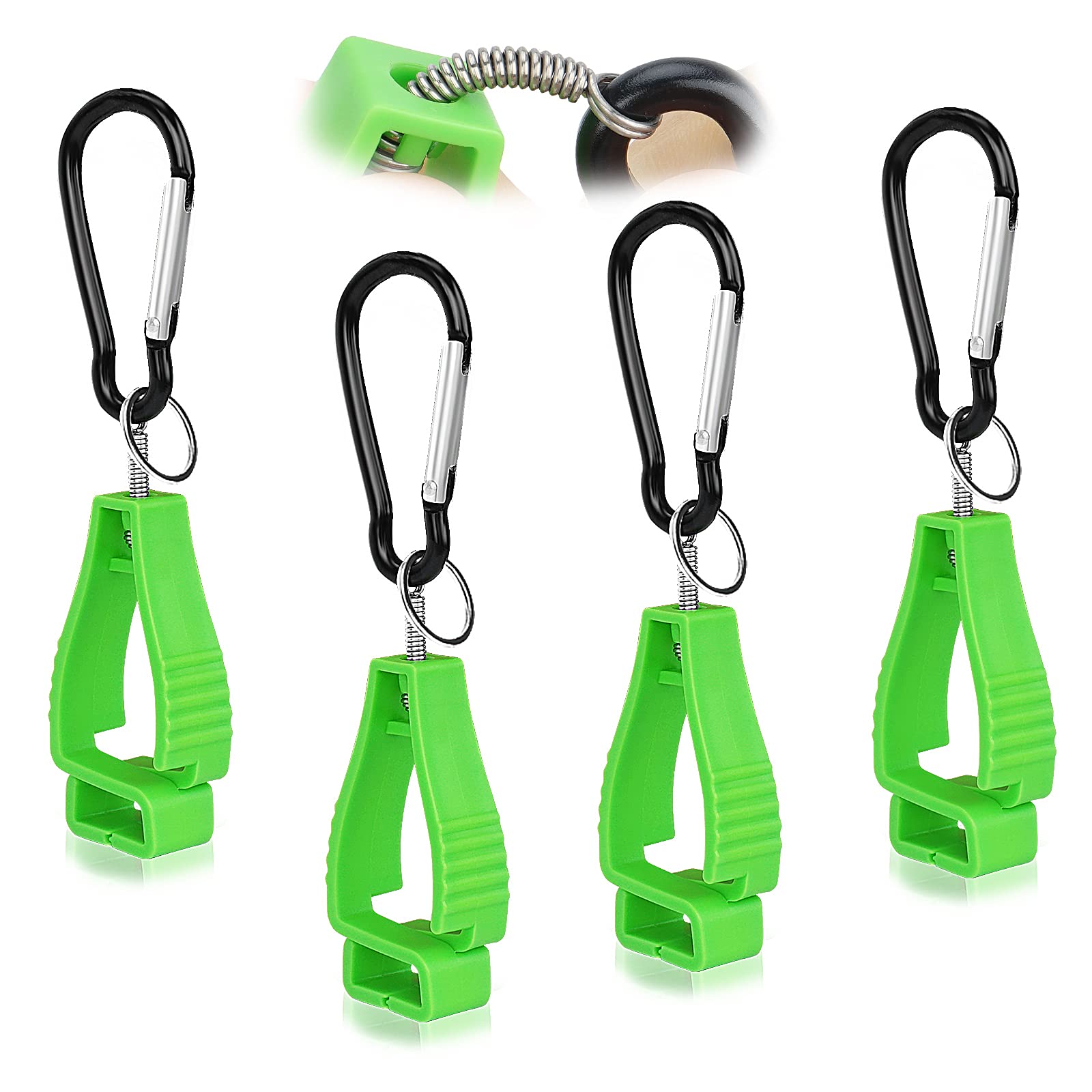 4-Pack Heavy Duty Glove Clips for Work & Construction - Secure Glove Holders for Safety Gear Organization - Perfect for Job Sites, Workshops & Outdoor Activities