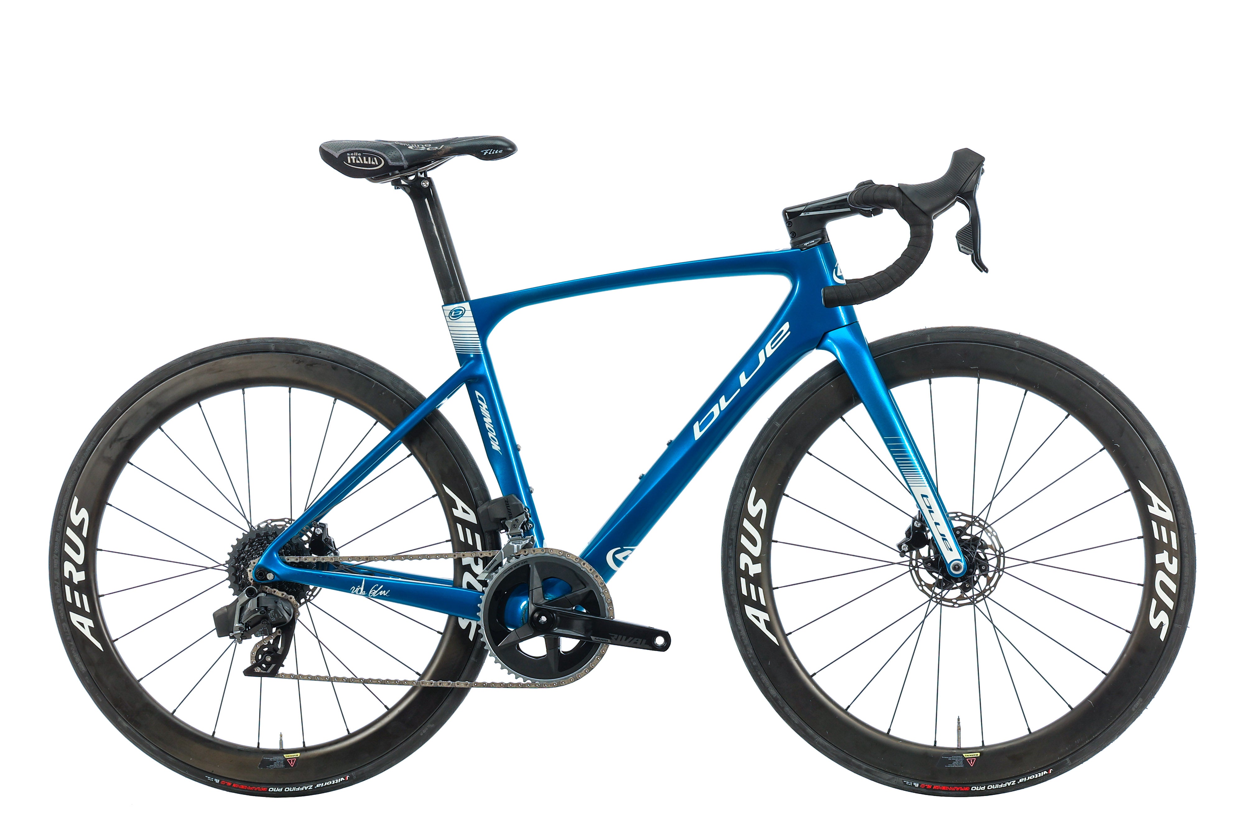 2020 Blue Chinook Rival AXS Road Bike - Lightweight Carbon Frame, Small Size | Perfect for Competitive Cycling & Long-Distance Road Races