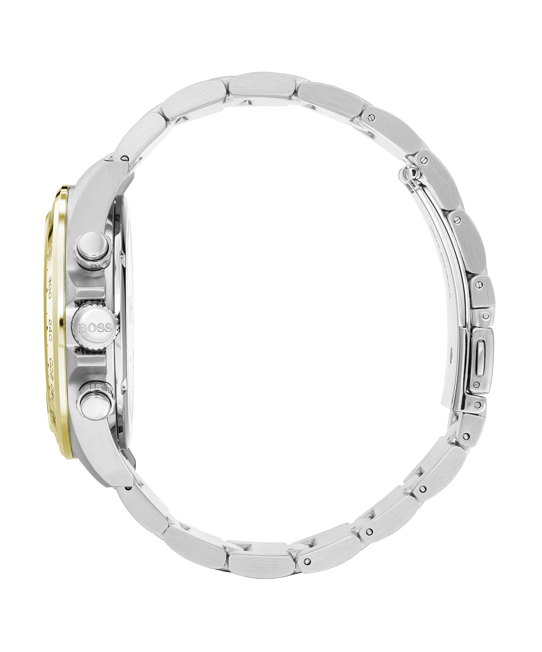 BOSS Men's Two-Tone Stainless Steel Quartz Watch - Model 1513767 | Elegant Dress Watch for Business & Formal Occasions