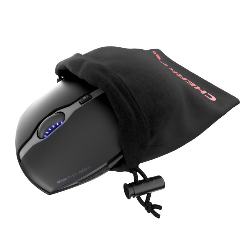 Wireless Bluetooth Mouse CHERRY GENTIX - Ergonomic Silent Click, 1600DPI Adjustable, USB-C Rechargeable for Laptop, PC, MacBook - Perfect for Office, Home, Gaming & Travel Use