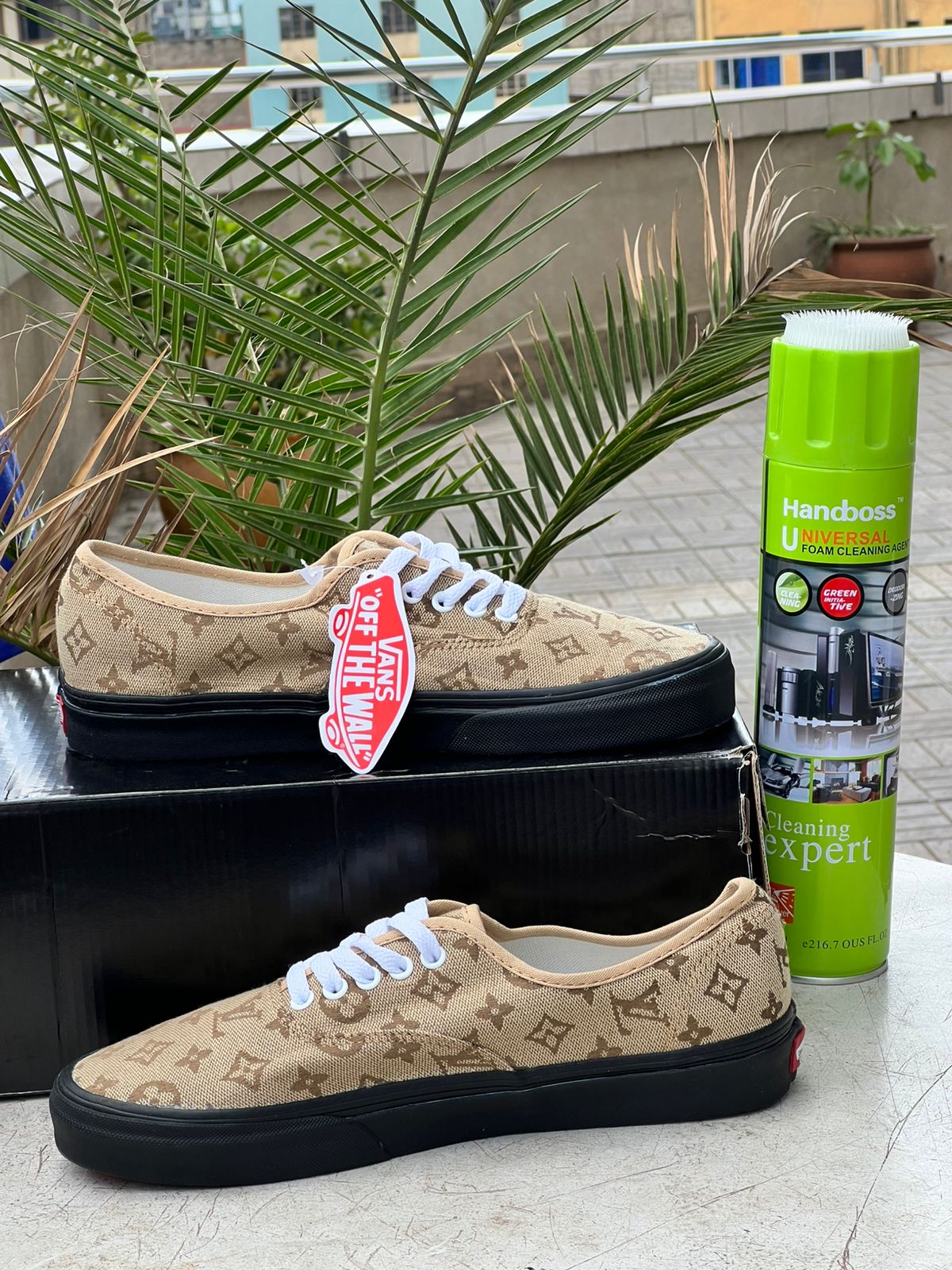 Vans Luxury Monogram Canvas Sneakers for Women & Men - Stylish Retro High-Top Shoes for Casual Wear, Street Fashion & Everyday Comfort