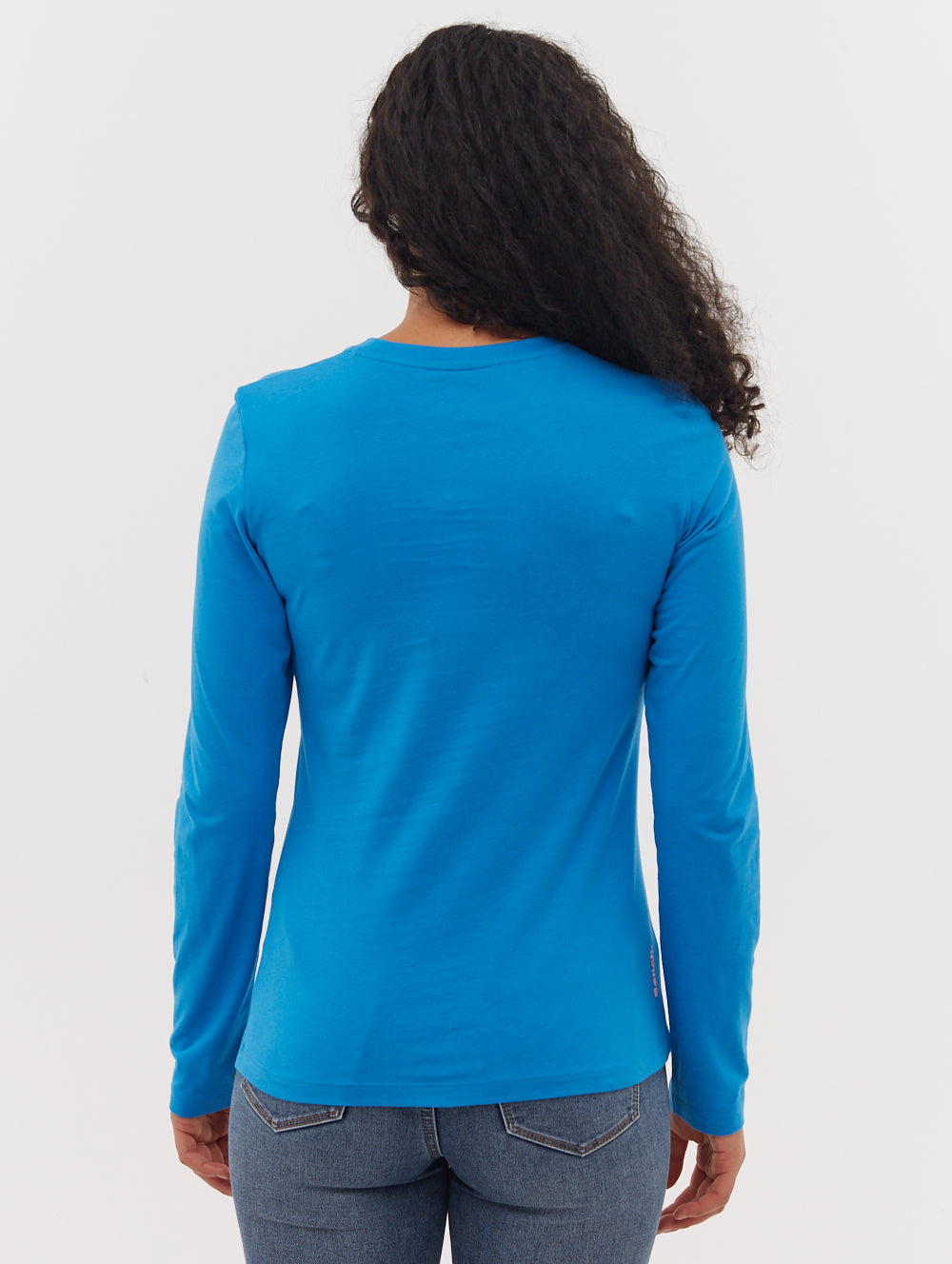 Jewelle Long Sleeve Logo T-Shirt for Women - Comfortable Cotton Crewneck Tee with Stylish Print - Perfect for Casual Wear, Layering & Everyday Outfits