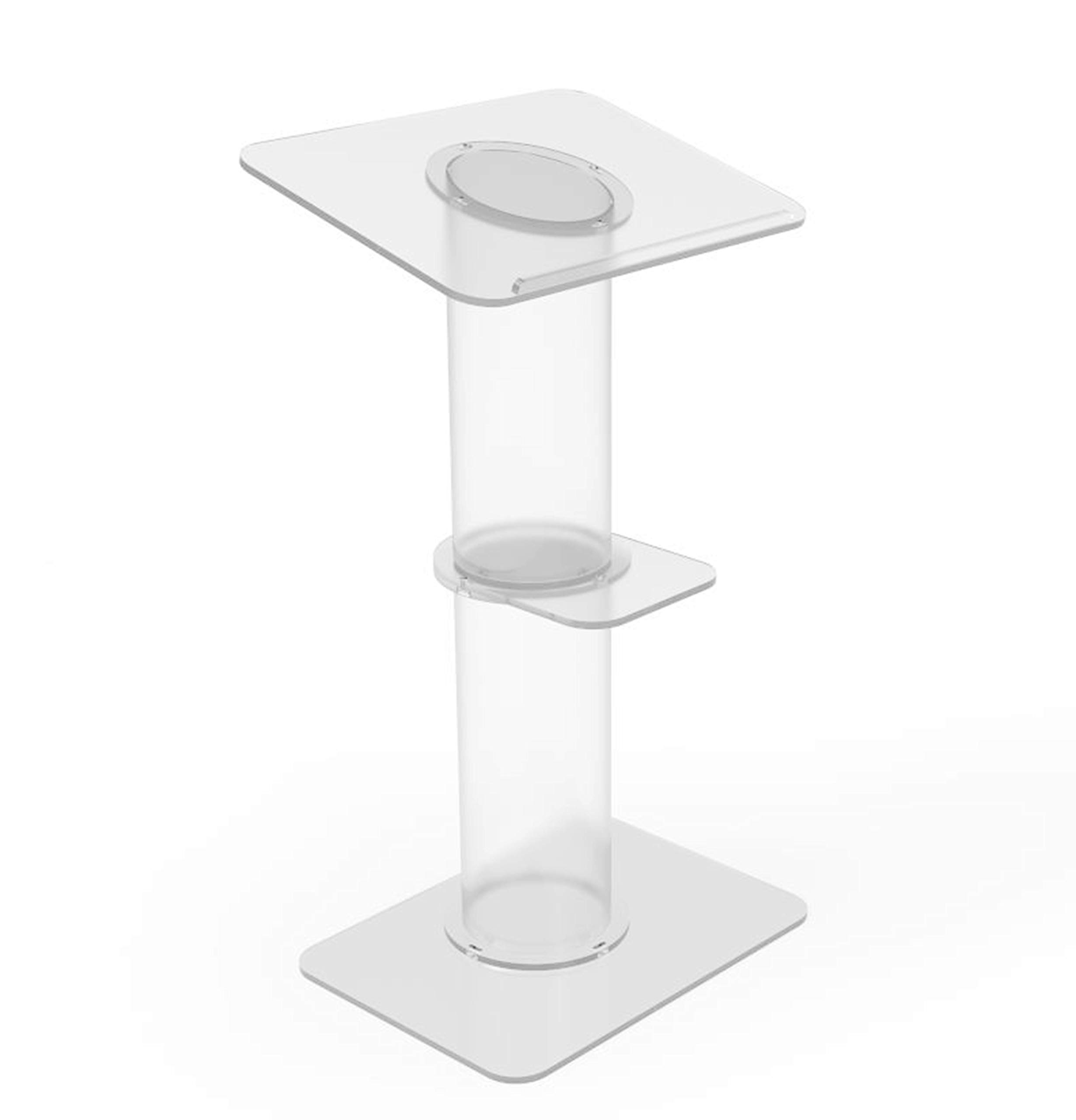 FixtureDisplays® Clear Acrylic Podium - 23.3
