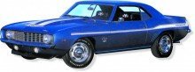 1969 White Yenko Stripe Kit for Chevrolet Camaro - Classic Muscle Car Decal Set | Perfect for Car Restoration, Auto Shows & Vintage Vehicle Enthusiasts