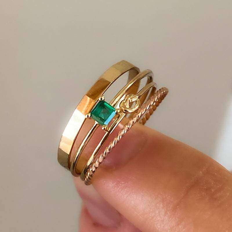 Dainty Twist Ring - Elegant Stackable Gold Plated Band for Women | Perfect for Everyday Wear, Gifts & Special Occasions