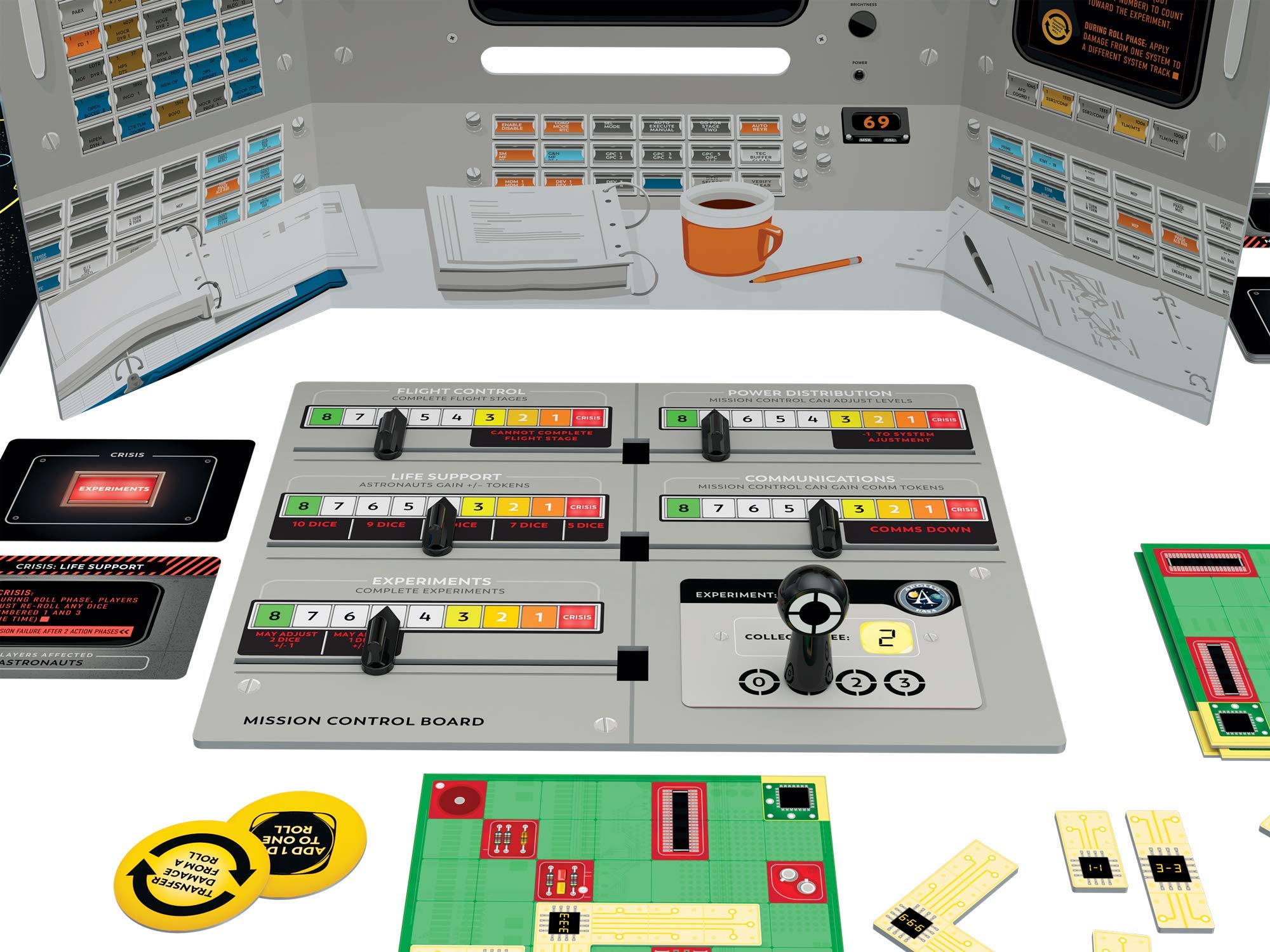 Buffalo Games Apollo NASA Strategy Board Game - Long Play Space Mission Adventure - Perfect for Family Game Night & Space Enthusiasts | STEM Educational Gift for Adults & Kids