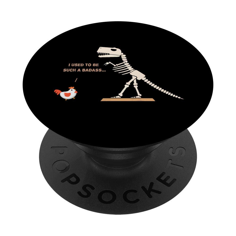 Funny T-Rex Phone Grip - Evolution Chicken PopSocket for Phones & Tablets - Perfect for Work & Travel