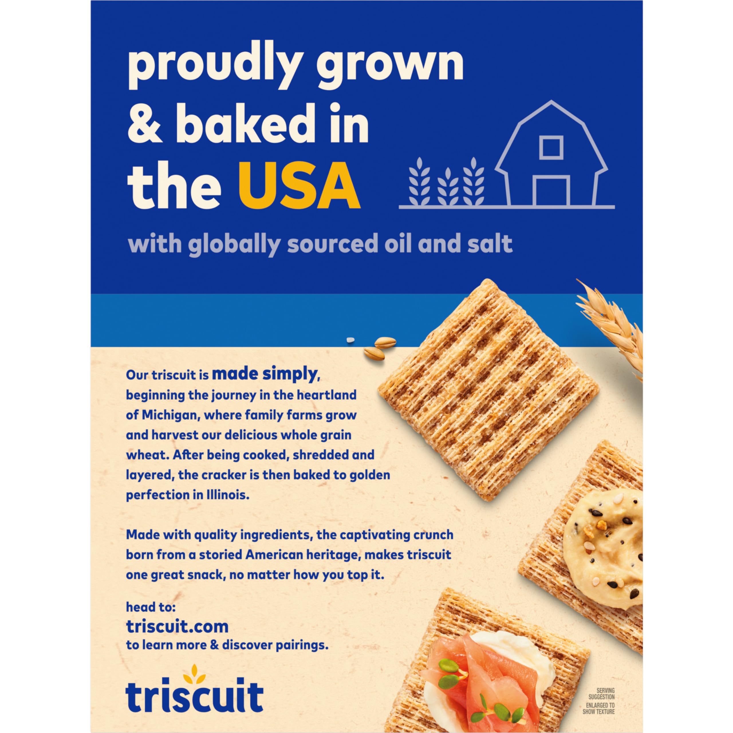 Triscuit Original Whole Grain Wheat Crackers - Vegan, Healthy Snack for Lunch, Parties & On-the-Go | 17 oz Pack | Perfect for Office, School & Picnics