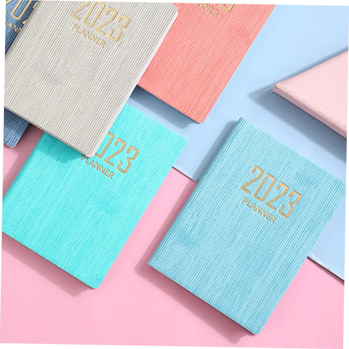 COHEALI 5-Pack A5 Notebook Set - Daily Planner, Office Agenda Book with Couple Figurine, Portable Paper Journal for Work, School & Personal Organization | Perfect Gift for Students & Professionals