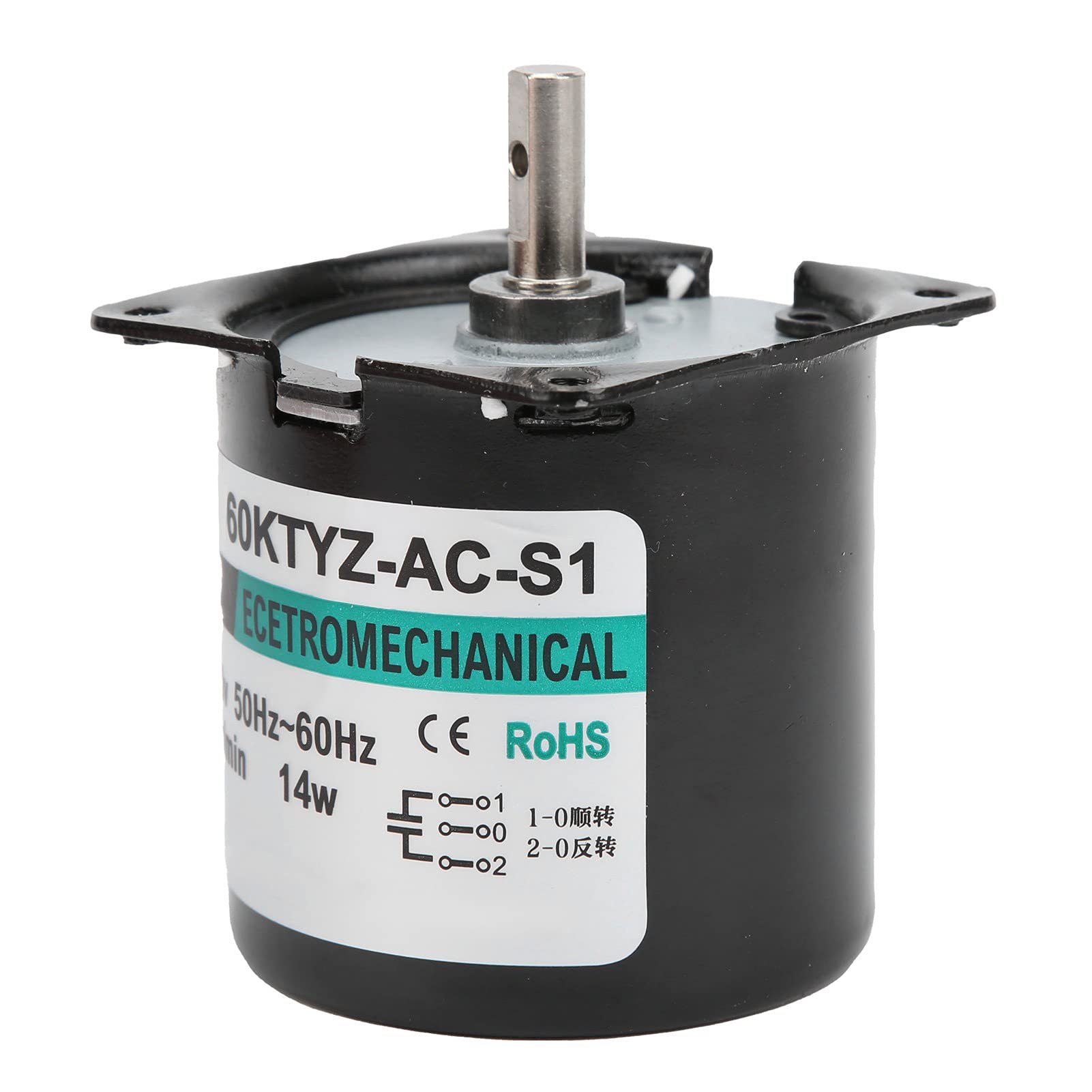 Low Speed Permanent Magnet AC Synchronous Motor - 80 RPM Central Shaft for Robotics & Micro Machinery | Ideal for DIY Robots, Automation Equipment & Small Appliances