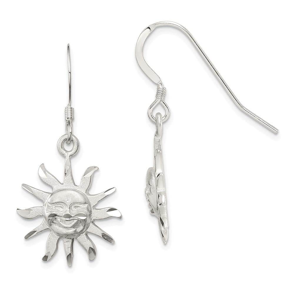 925 Sterling Silver Smiling Sunshine Earrings for Women - Dainty Fine Jewelry Gift - Perfect for Everyday Wear, Birthdays & Special Occasions
