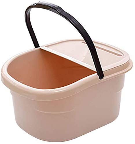 Portable Foot Spa Bath Massager with Cover & Handle - Electric Foot Soaker Tub for Relaxation & Pain Relief - Perfect for Home, Travel & Spa Use
