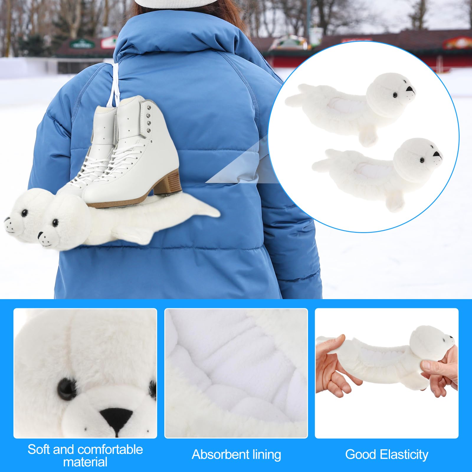 Premium Ice Skate Blade Covers - Durable Skate Blade Protectors for Hockey & Figure Skating - Universal Fit for Men, Women, Boys & Girls - Perfect for Rink, Travel & Storage Protection