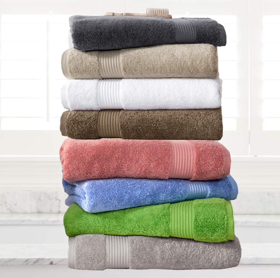 Amadeus Luxury Turkish Cotton Bath Towels - 4 Piece Quick Drying Hotel Collection | Soft & Absorbent for Spa, Beach & Home Use