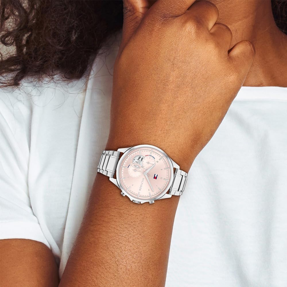 Tommy Hilfiger Women's Multifunction Quartz Watch with Stainless Steel Bracelet - Stylish Analog Watch for Everyday Wear, Office & Casual Outfits