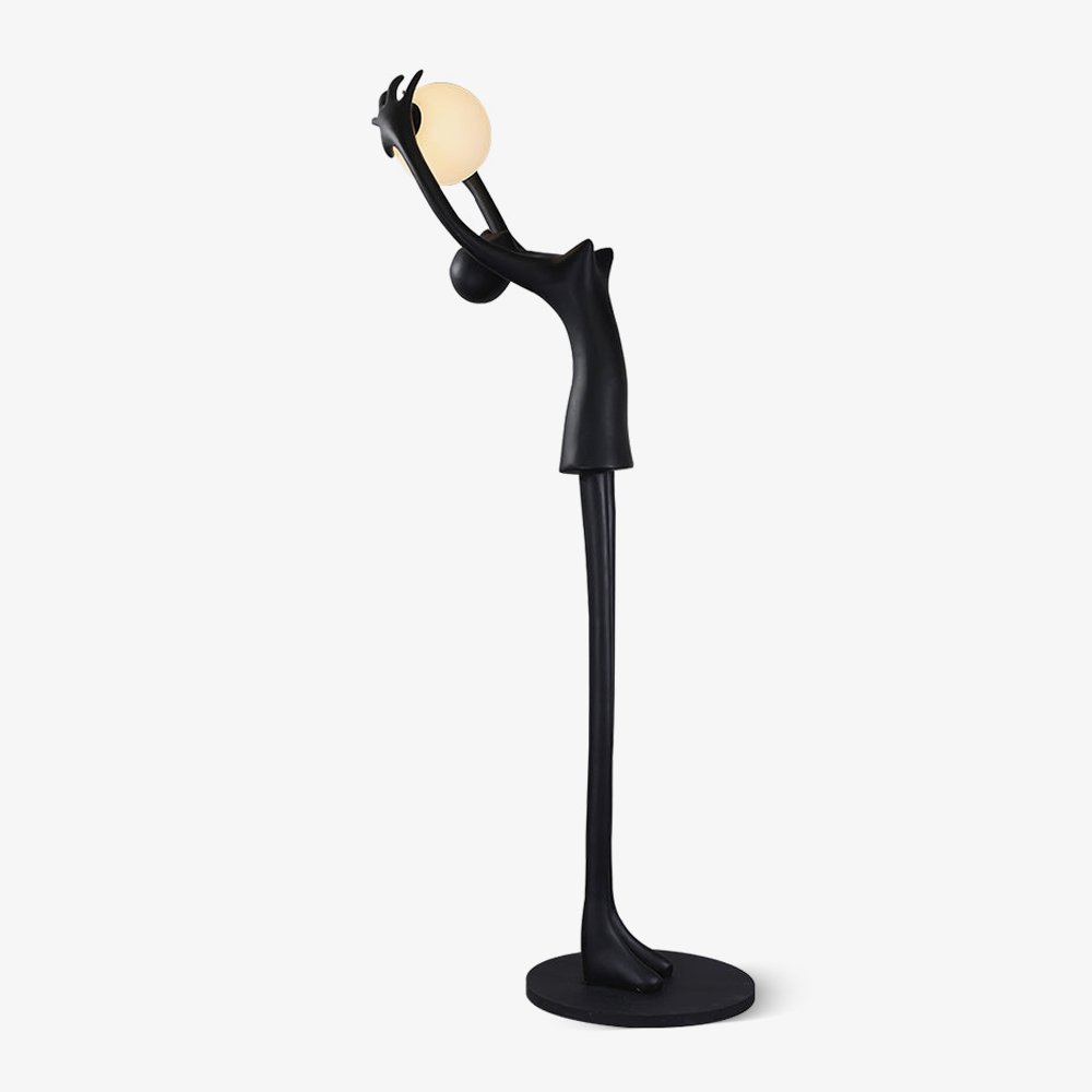 Modern Liora Sculpture Floor Lamp - Elegant Home Decor Lighting for Living Room, Bedroom & Office - Dimmable LED Standing Light with Adjustable Brightness - Perfect for Reading, Relaxing & Creating Ambiance