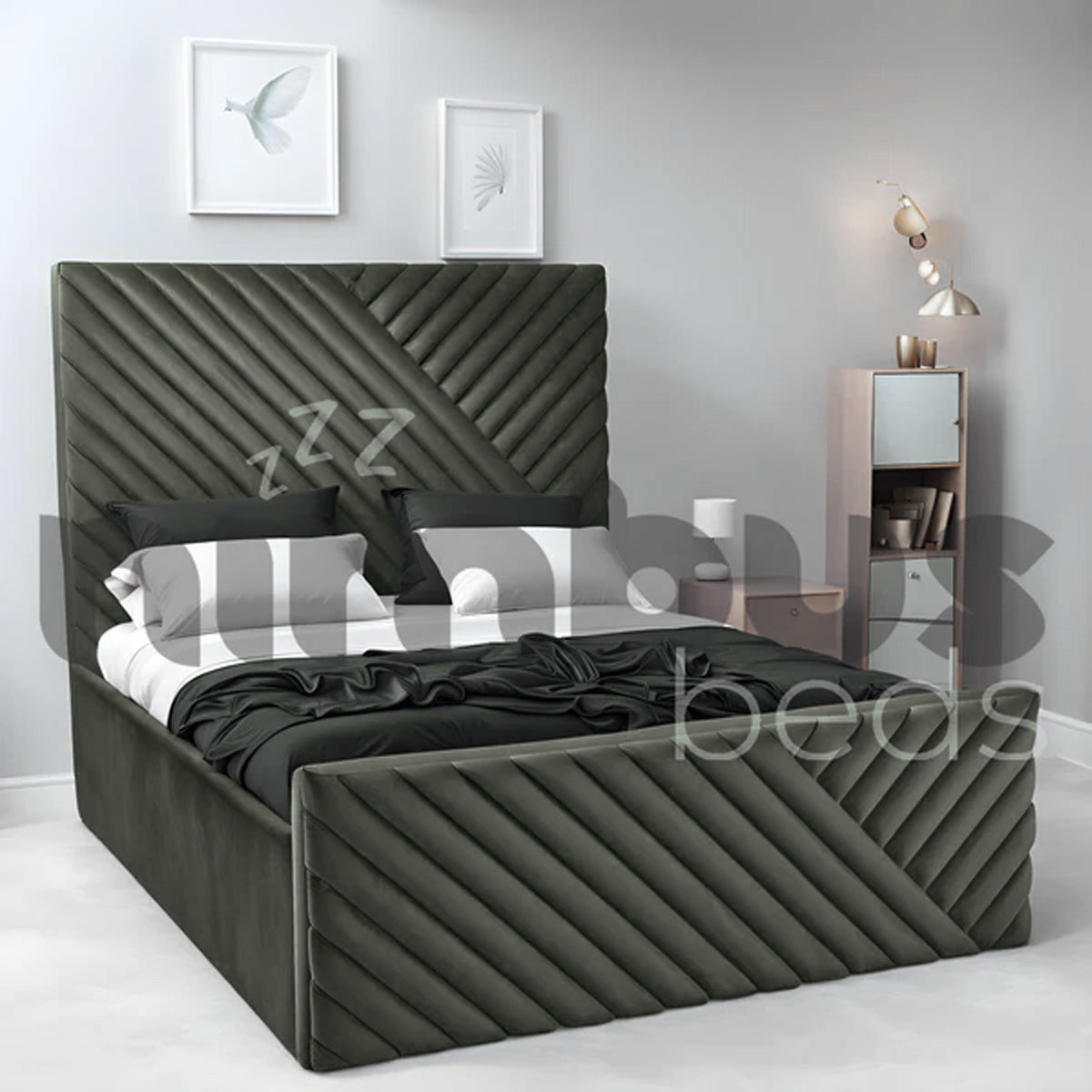 Premium Fraser Bed Frame - Queen Size, Sturdy Metal Platform with Wooden Slats, Noise-Free Support - Perfect for Master Bedrooms, Guest Rooms & Modern Apartments