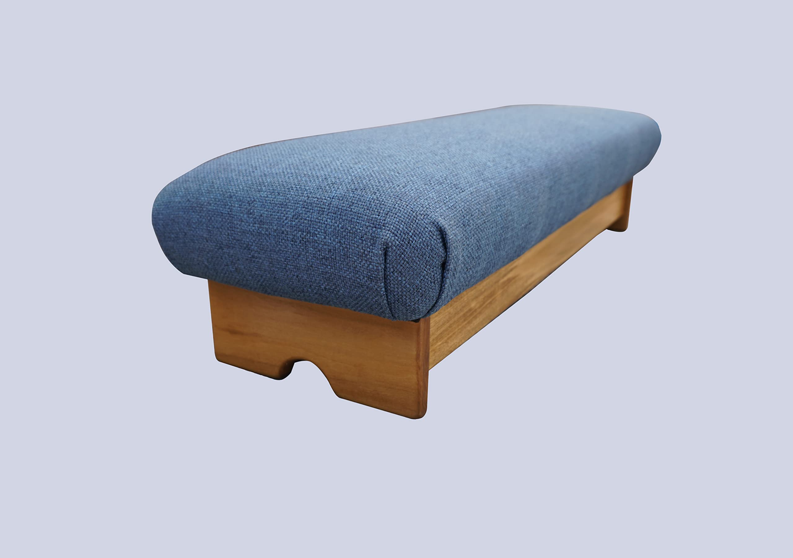 Premium Maple Wood Padded Foot Stool - 7