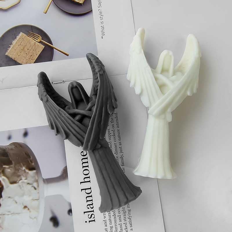 Tone Fun Guardian Angel Silicone Candle Molds for DIY Candles, Resin Crafts, Aromatherapy & Wax Soap Making - Perfect for Home Decor, Handmade Gifts and Crafting Projects