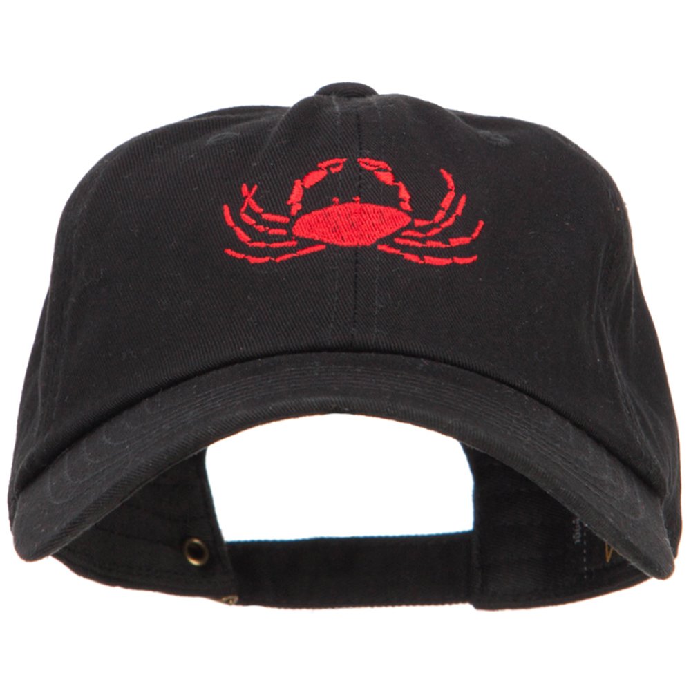 E4Hats.com Crab Embroidered Unstructured Baseball Cap - Stylish Summer Hat for Beach, Fishing & Outdoor Activities