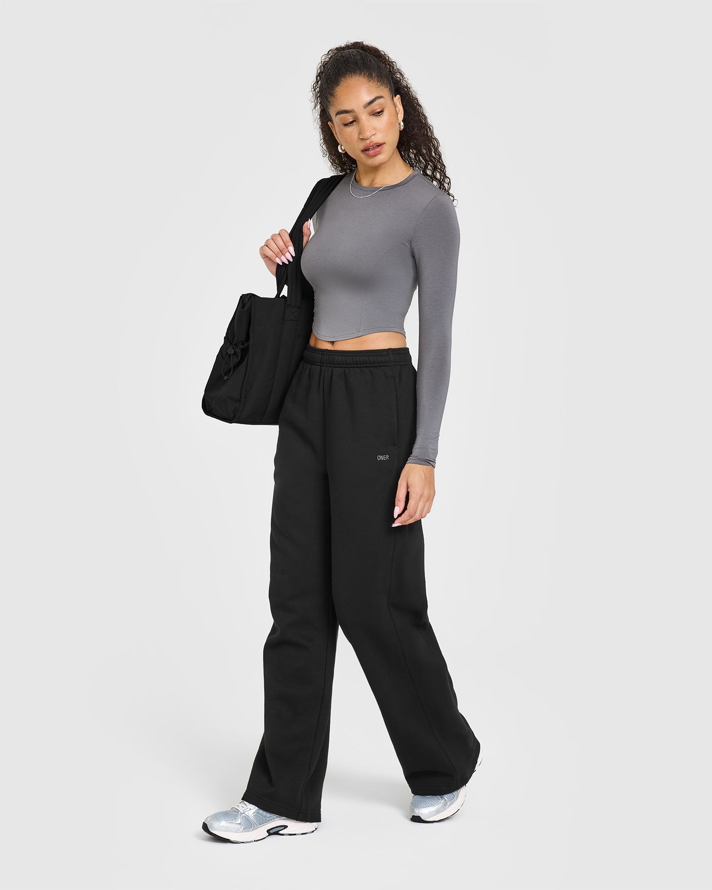 Mellow™ Soft Mid Long Sleeve Top for Women - Comfortable Stretch Ash Grey Shirt | Perfect for Casual Wear, Office & Layering
