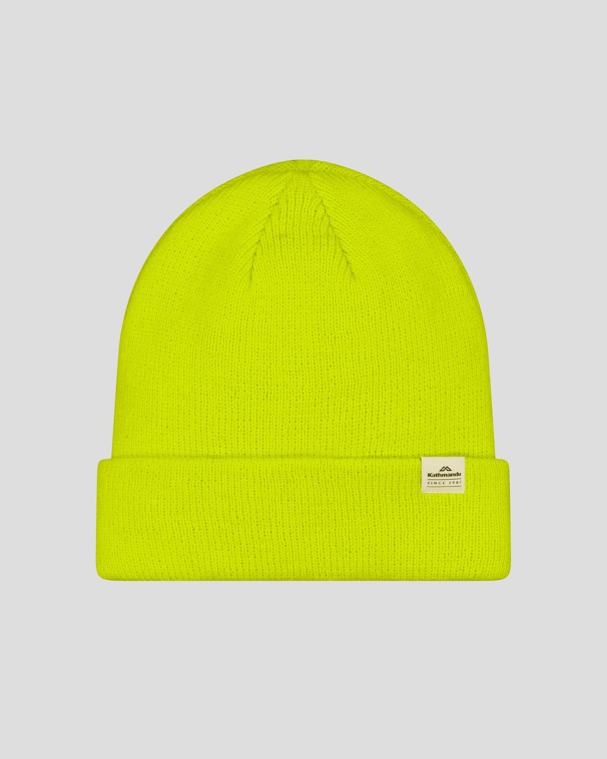 Fyfe Beanie v2 - Warm Winter Knit Hat for Men & Women, Bright Moss Green - Perfect for Skiing, Hiking & Outdoor Activities