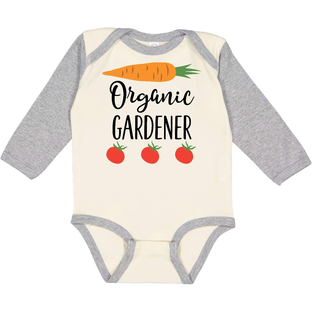 Inktastic Organic Gardening Long Sleeve Baby Bodysuit - Comfortable Cotton Creeper for Infants, Toddler Outdoor Activities & Nature-Themed Photoshoots