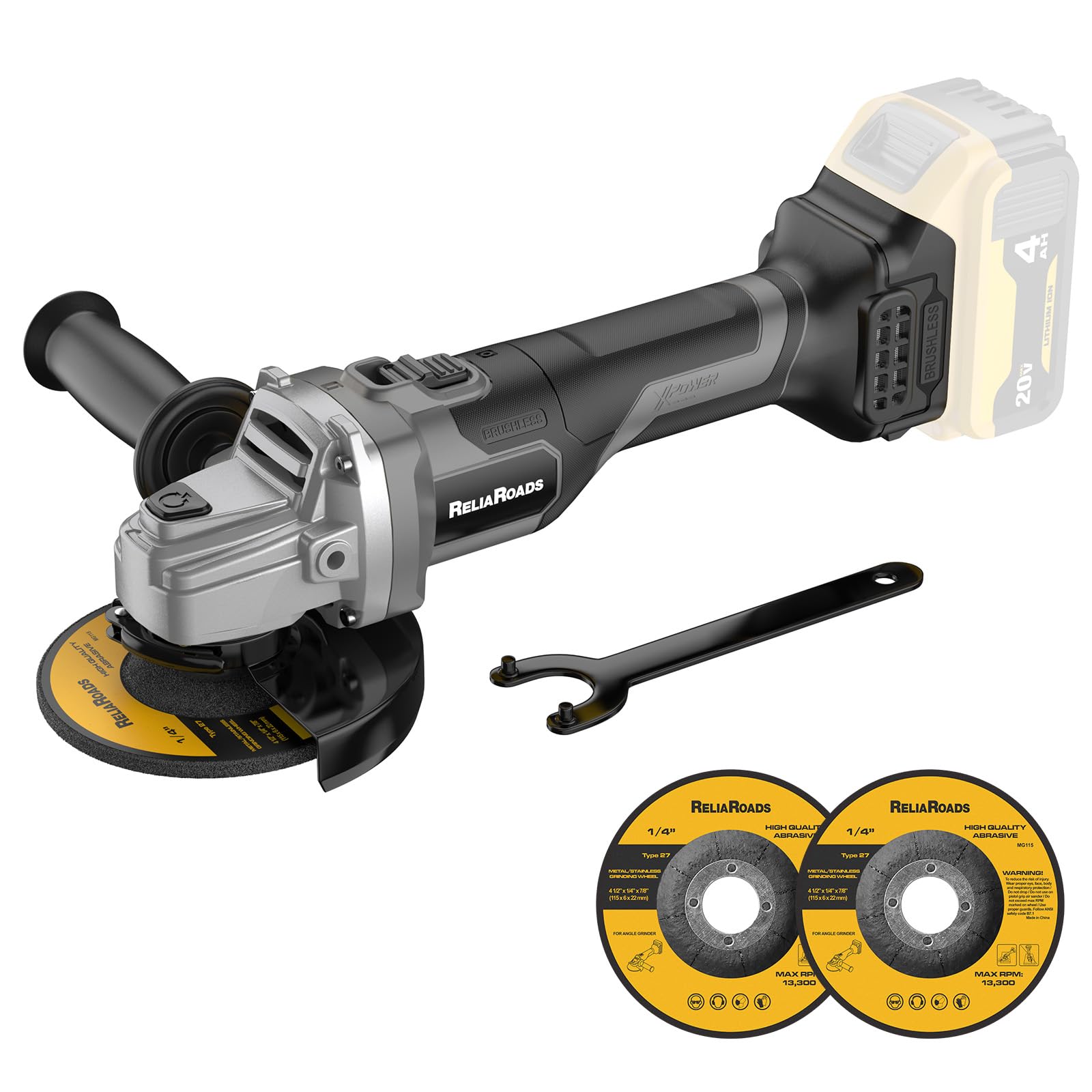 20V Brushless 4-1/2