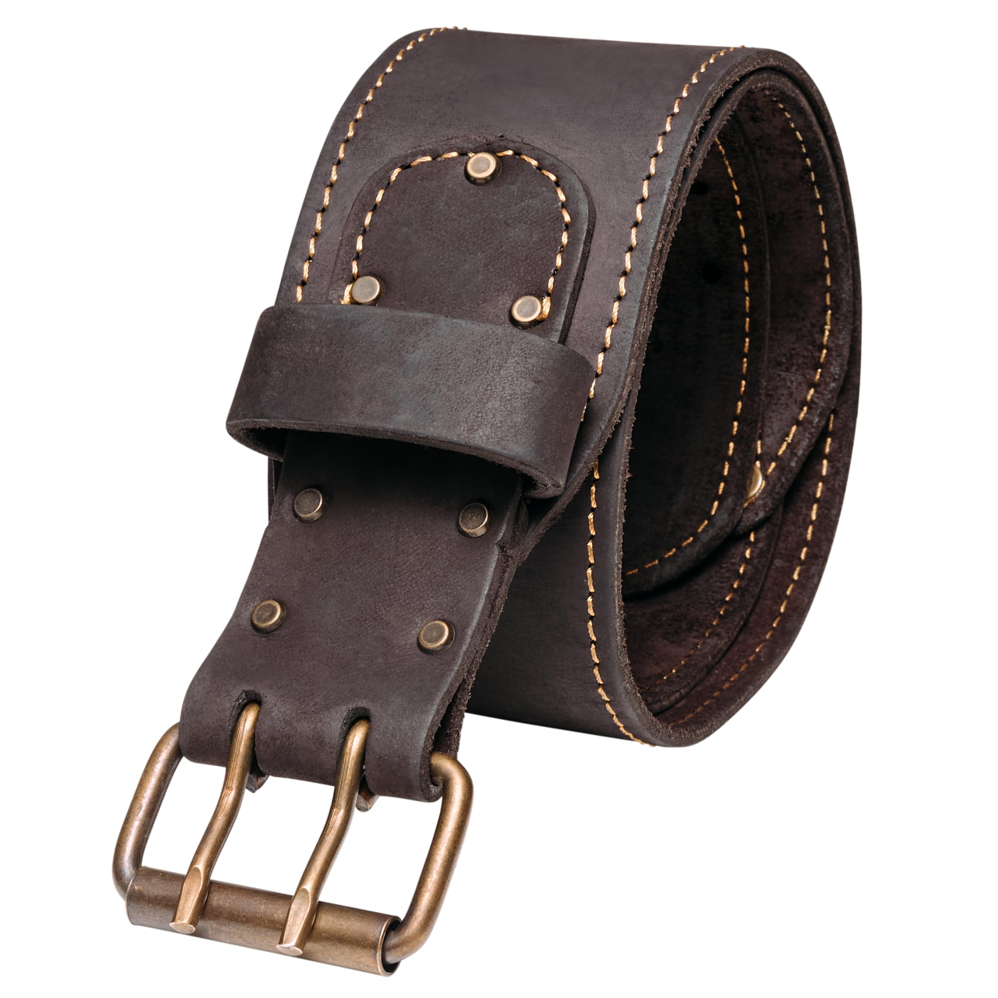 FESA Premium Men's Leather Tool Belt - Heavy Duty Top Grain Leather Carpenter Belt with Pockets for Construction Workers, Electricians & DIY Enthusiasts | Perfect for Home Renovation, Woodworking & Professional Job Sites