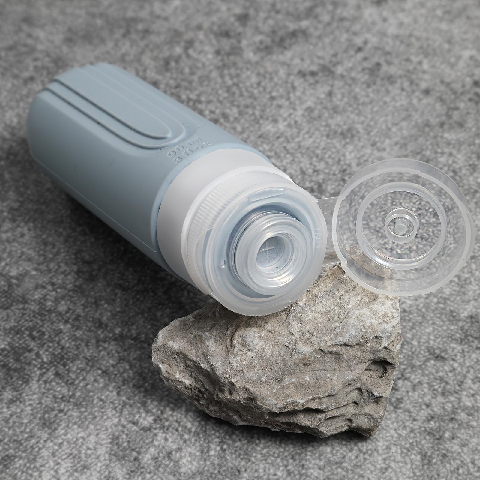 5 Pack TSA Approved Travel Bottles for Toiletries - 3oz Leak Proof Refillable Containers for Shampoo & Conditioner, BPA Free Travel Accessories with Toiletry Bag - Perfect for Airplane Carry-On, Gym, Camping & Vacation Essentials