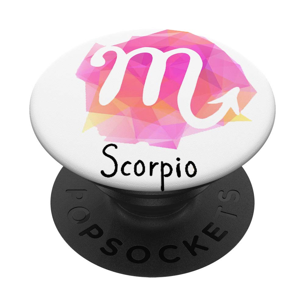 Scorpio Zodiac Sign Phone Case - Pink and White Horoscope Accessory for iPhone & Samsung | Perfect Gift for Astrology Lovers & Zodiac Fans