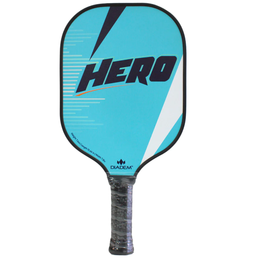 Diadem Hero Pickleball Paddle - Premium Carbon Fiber Face with Cushion Grip | Orange | Perfect for Competitive Play & Recreational Games