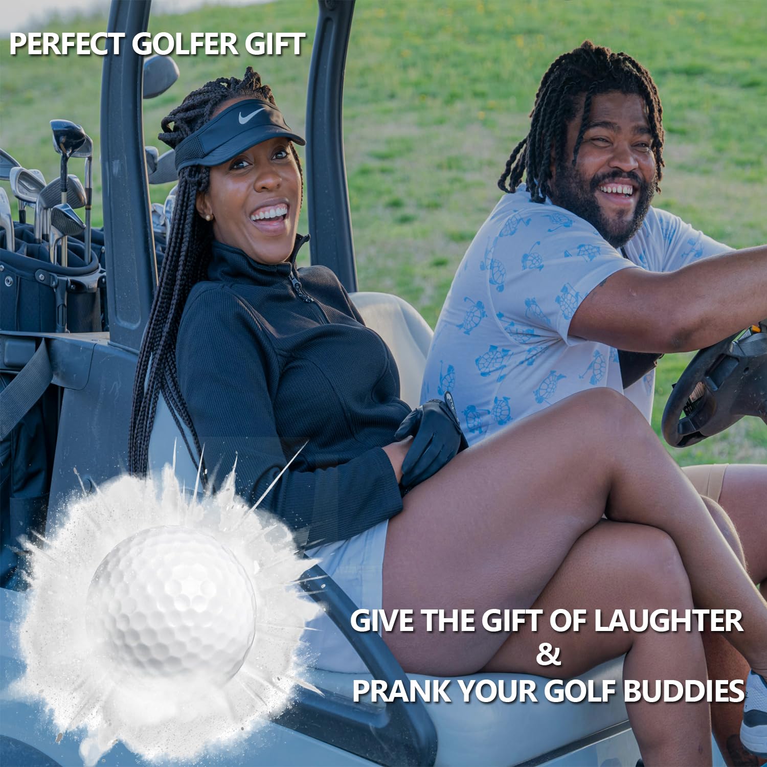 **Exploding Golf Balls Prank Kit - 4 Pack Funny Gag Gift for Golfers | Golf Bag Accessories & Practical Jokes for Men & Women | Perfect for Pranks, Parties & Golf Outings**