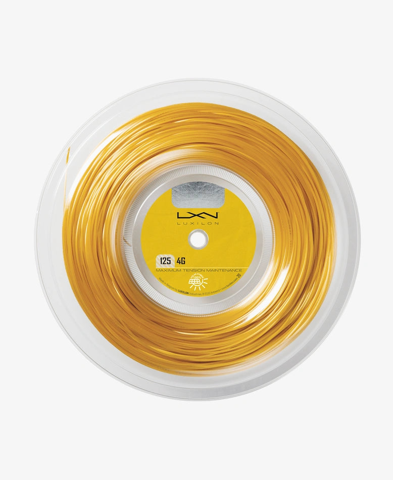Luxilon 4G Tennis String Reel (200M) - Premium Polyester String for Tennis Rackets | Perfect for Professional Players & Tournament Use