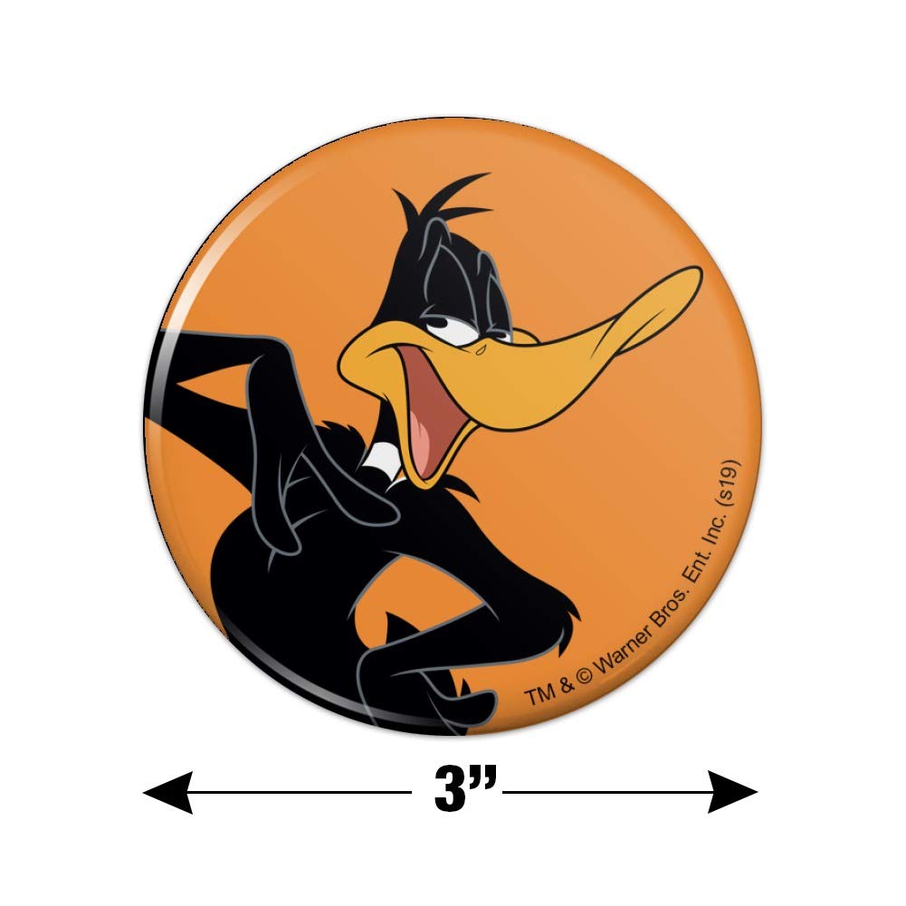 Looney Tunes Daffy Duck Refrigerator Magnet - Funny Cartoon Character Kitchen Decor for Fridge, Locker & Office (Set of 4) - Perfect for Home, Office & Gifts
