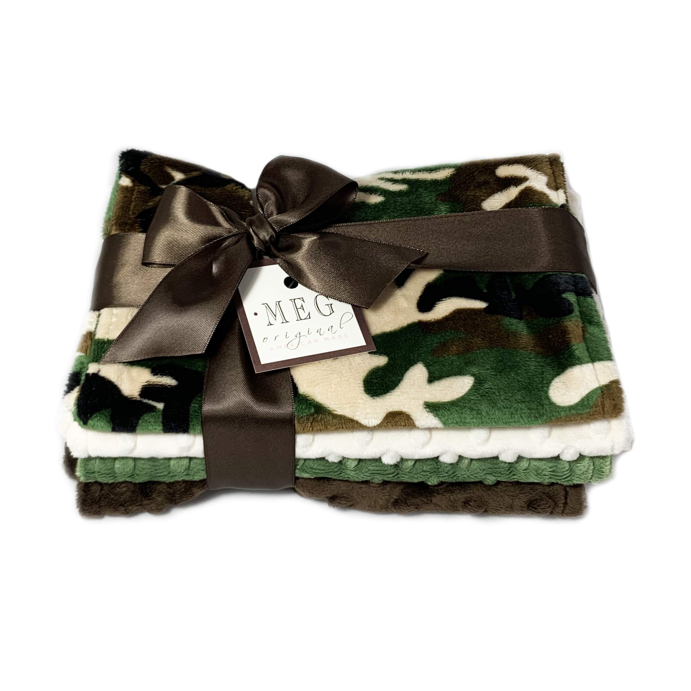 4-Pack Camouflage Baby Boy Burp Cloths - Soft & Absorbent Drool Bibs for Newborns & Infants - Perfect for Feeding, Spit-Up & Everyday Use