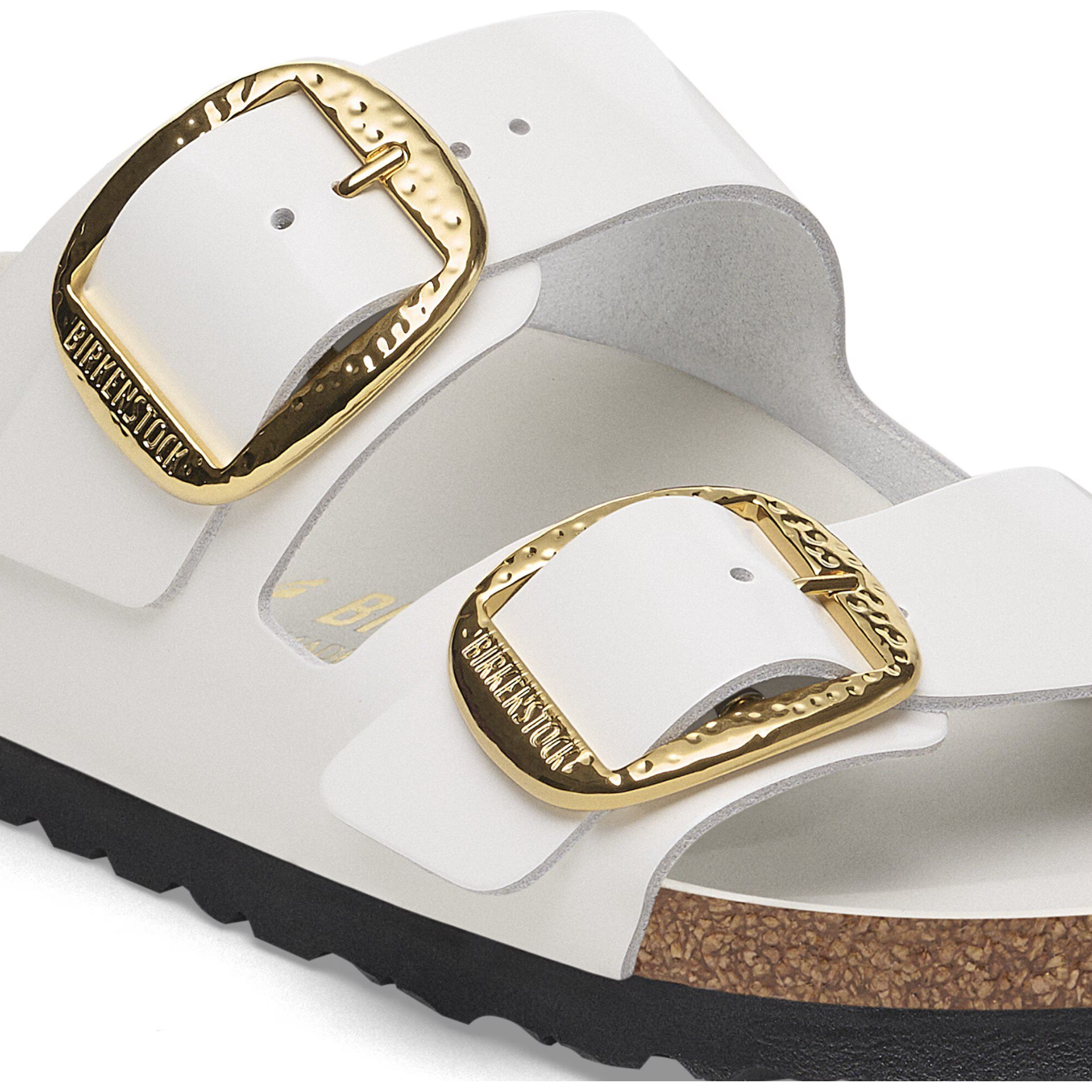 Birkenstock Arizona Hammered Big Buckle Sandals for Women - Comfortable Soft Footbed Leather Slides - Perfect for Casual Wear, Beach & Summer Outfits