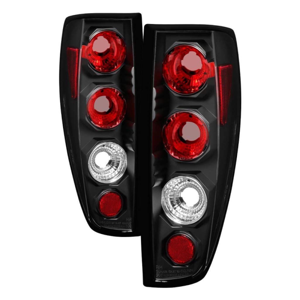 Spyder Euro Style Black Tail Lights for 2004-2012 Chevy Colorado - Pair (5001412) | Sleek Upgrade for Pickup Trucks | Enhanced Night Visibility & Style
