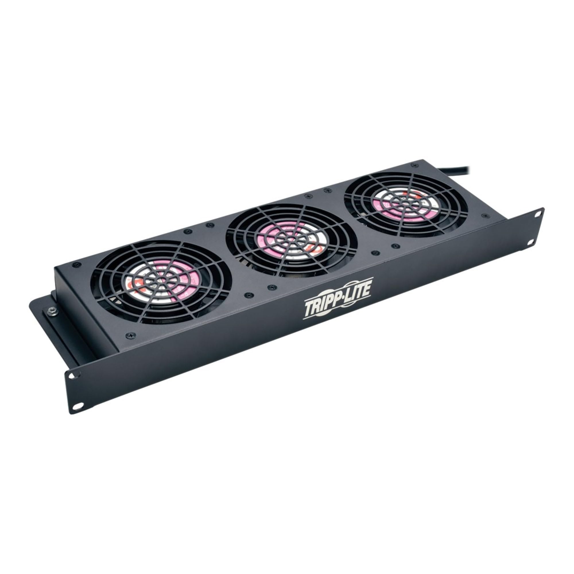 TRIPP LITE SRFAN1U 1U Rack Enclosure Server Cabinet Cooling Fan Tray with 3 High-Performance 120V Fans (210 CFM) - Black | Perfect for Data Centers, Server Rooms & Network Closets