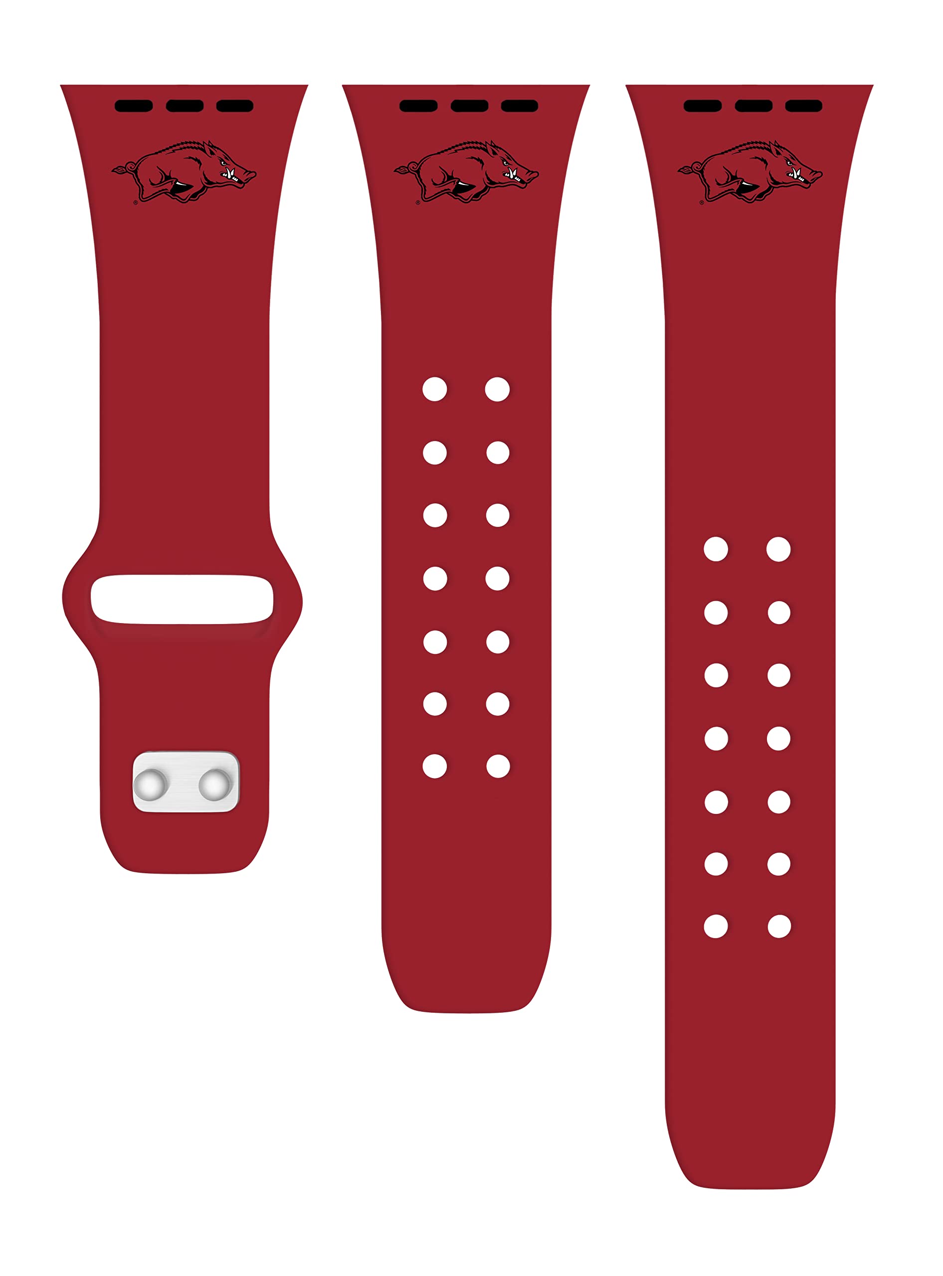 Arkansas Razorbacks Silicone Sport Band for Apple Watch - Durable, Comfortable & Stylish - Perfect for Workouts, Running & Game Day Support