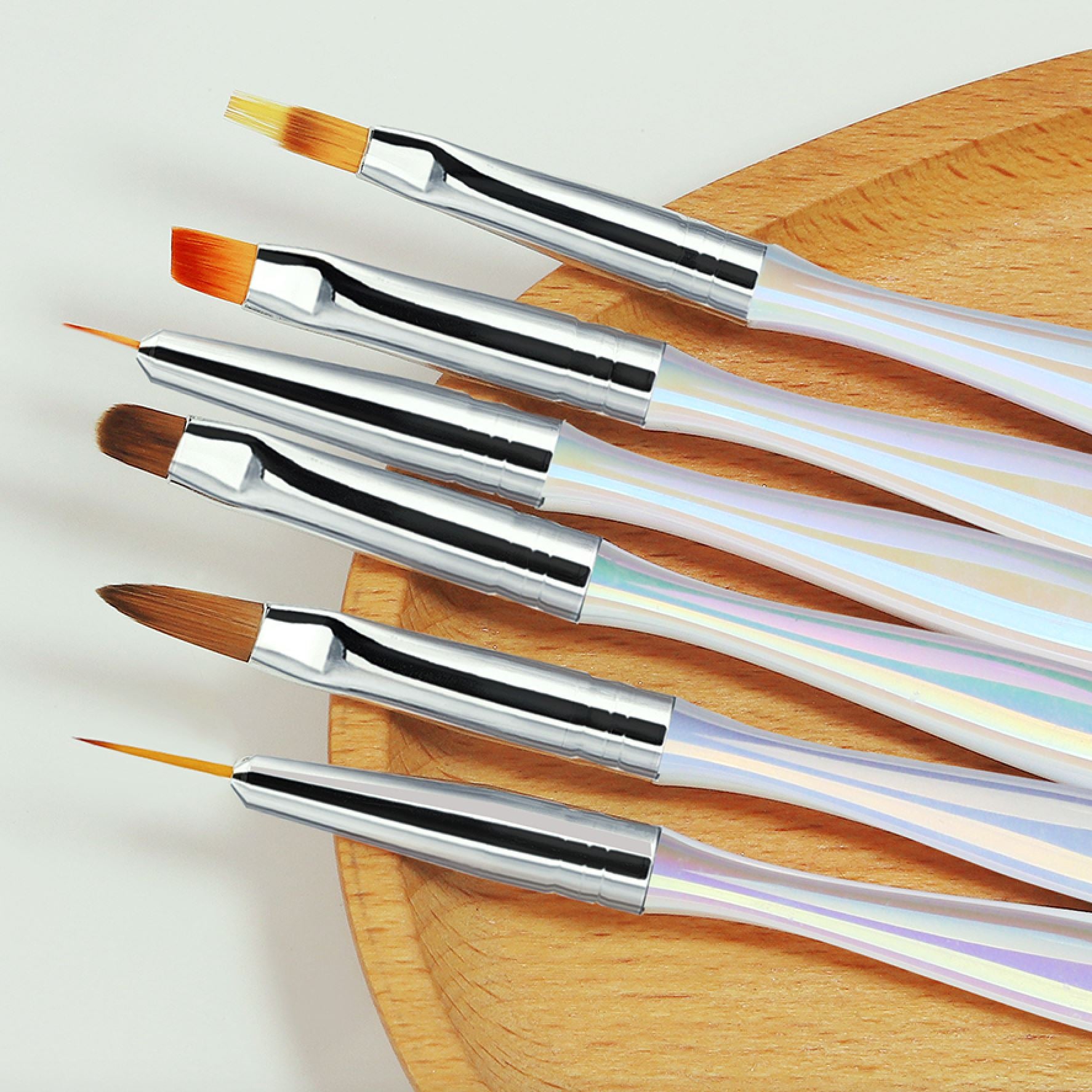 Professional Nail Art Brush Set - Aurora Series for Acrylic, Gel & Nail Design | Perfect for Home Manicure, Salon & DIY Nail Art