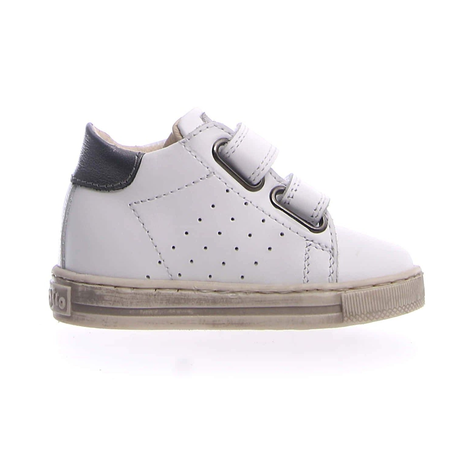 Falcotto Venus VL Star Sneakers for Boys & Girls - White/Inox - Comfortable Kids' Shoes for School, Play & Everyday Wear