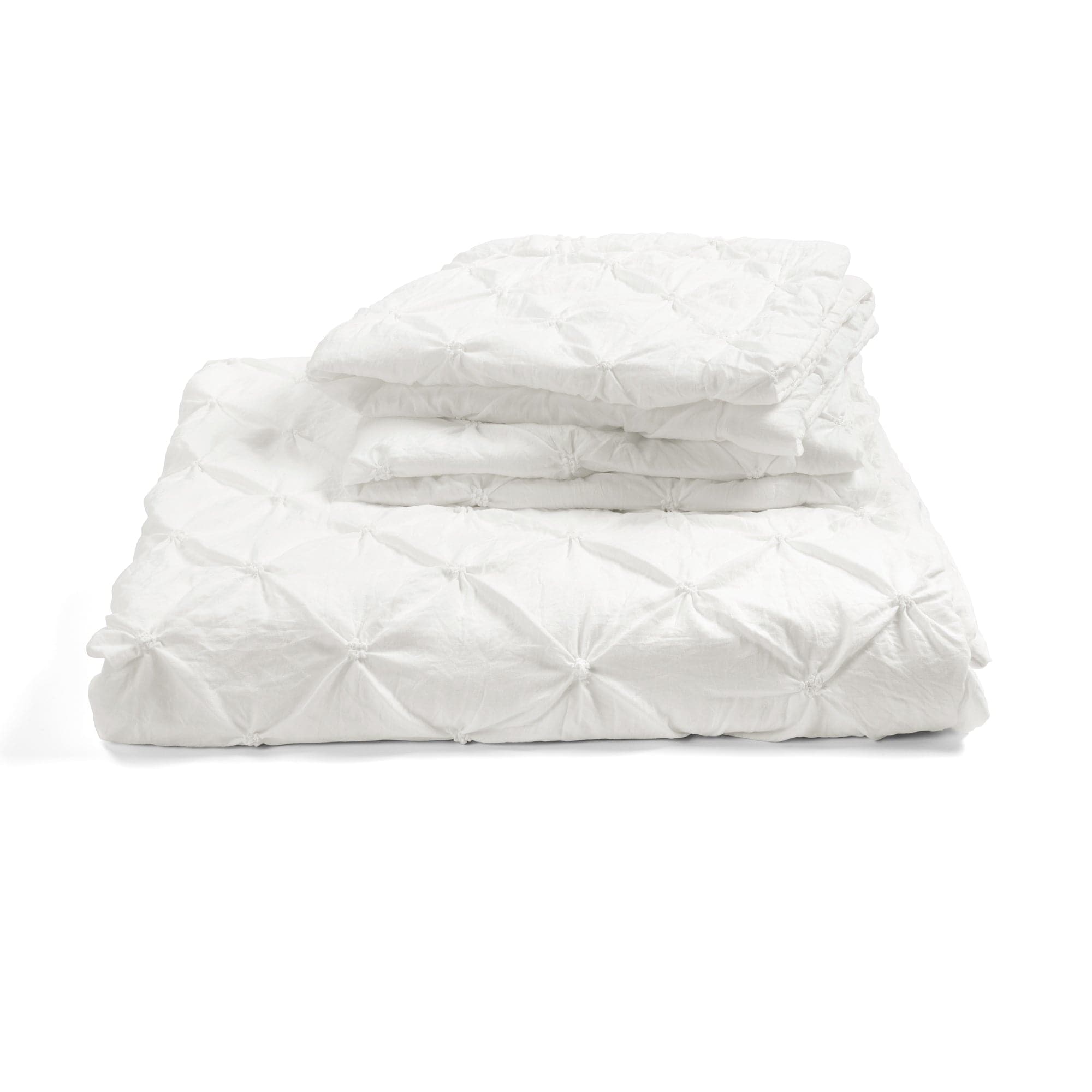 Ravello Pintuck 3-Piece Duvet Cover Set - Soft Luxury Bedding for Master & Guest Bedrooms - Perfect for Modern & Traditional Home Decor