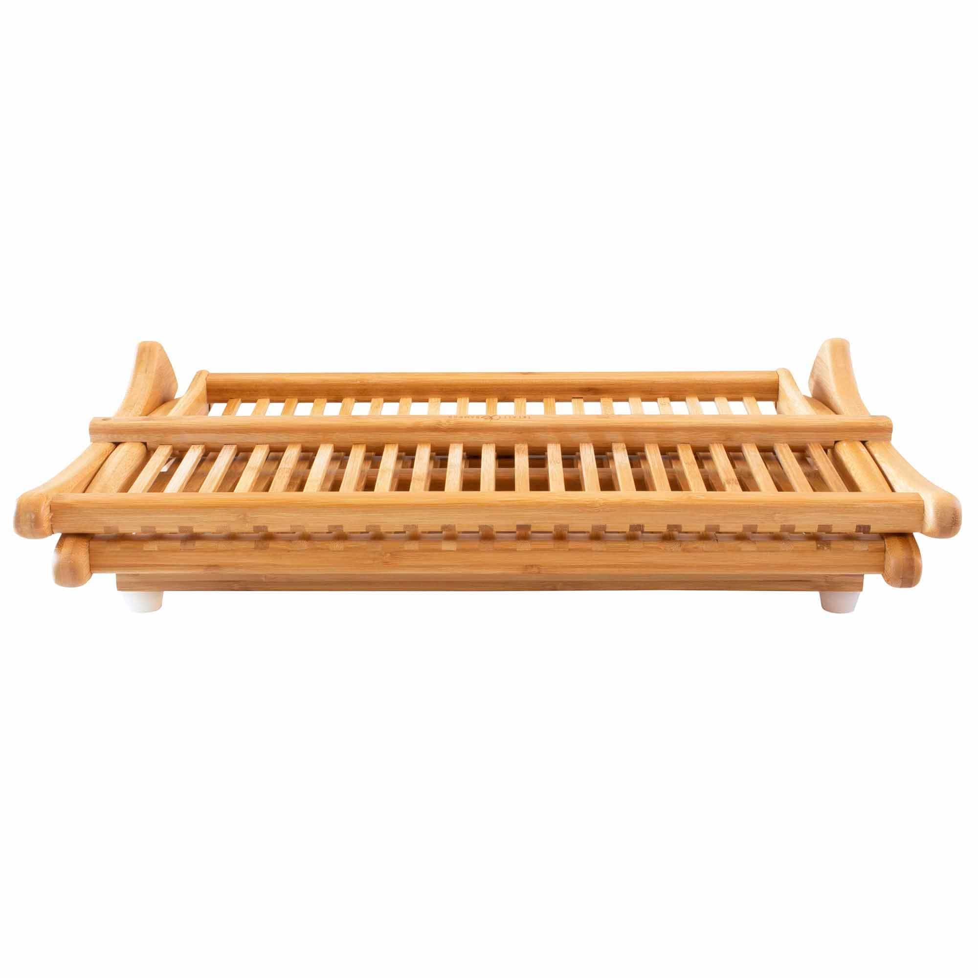 Eco-Friendly Collapsible Dish Drying Rack - Space Saving 19.75 x 17 Inch Foldable Kitchen Organizer for Dishes, Cups & Utensils | Perfect for Small Apartments, RVs & Countertop Storage