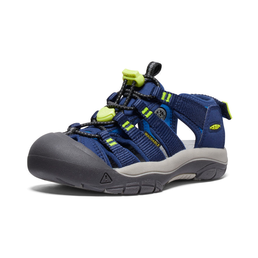 Little Kids' Newport Boundless Sandal - Navy Blue & Evening Primrose | Comfortable Waterproof Sandals for Beach, Pool & Outdoor Play